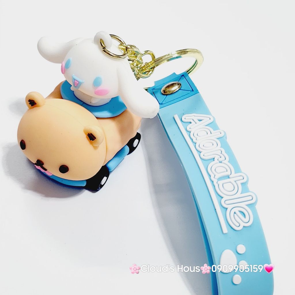 Móc Khóa Thỏ Cinnamoroll Kute ( nhiều mẫu)