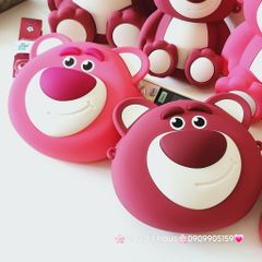 TÚI ĐEO CHÉO SILICONE GẤU DÂU LOTSO Màu nhạt