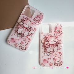 Case Ốp điện thoại iPhone Mèo Hồng May Mắn Kèm Popsocket Magsafe Nam Châm iPhone 11/12/13/14/15/Pro/Promax
