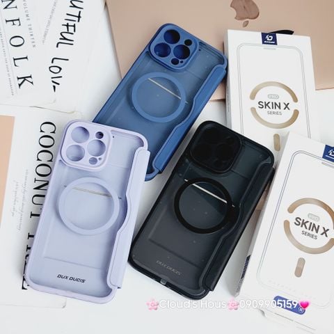 Case Ốp điện thoại iPhone Bao da Skin X Magsafe iPhone 11/12/13/14/15/Plus/Pro/Promax