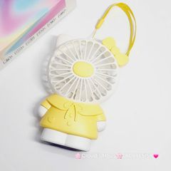 Mini Fan - Quạt Cầm Tay Hello Kitty Mặc Váy siêu kute