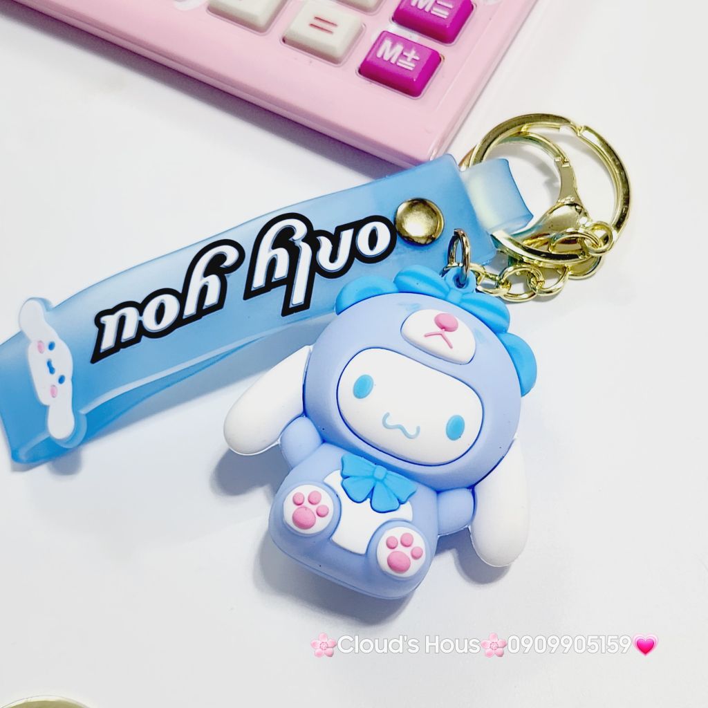 Móc Khóa Sanrio Kuromi Cinnamoroll Flan dây Only you