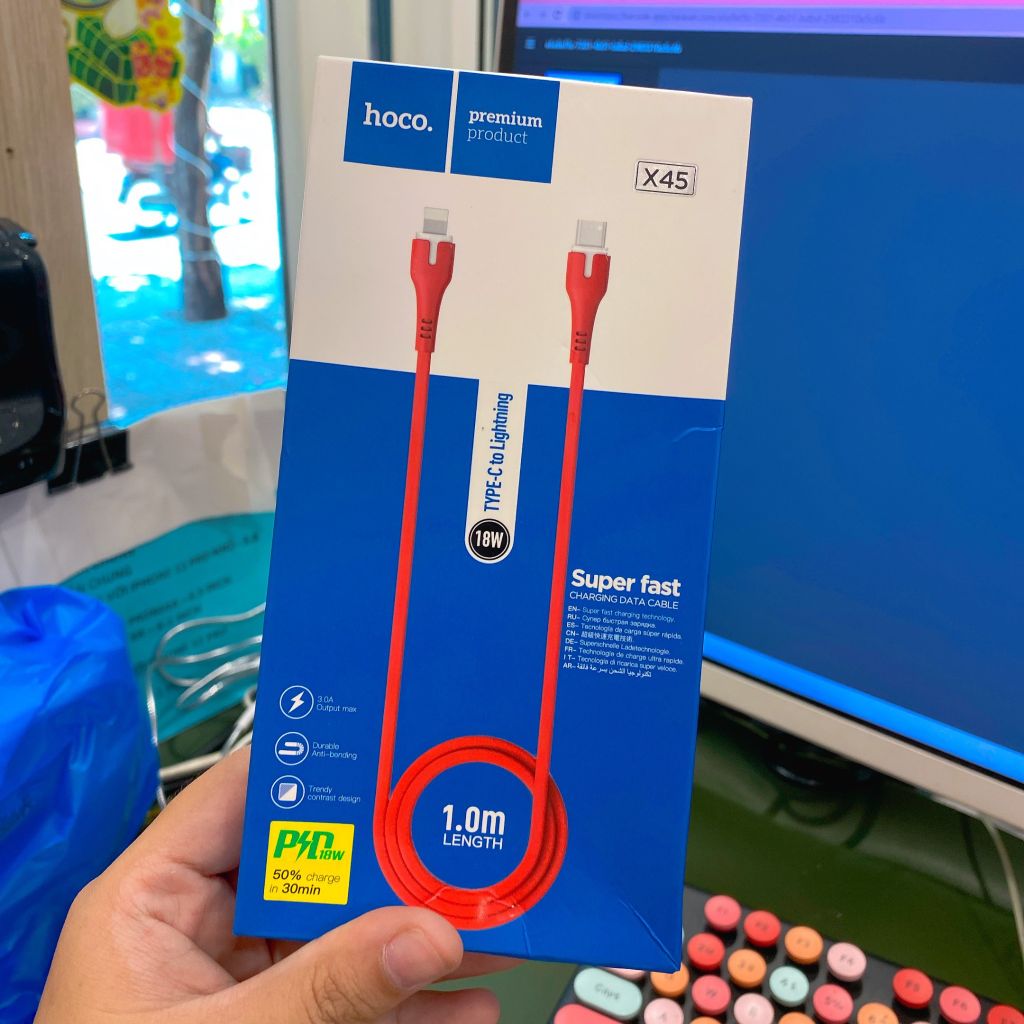 Cáp sạc Chính hãng Hoco X45