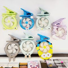 Mini Fan - Quạt kẹp Hình Động vật (Quạt sạc) Sz lớn