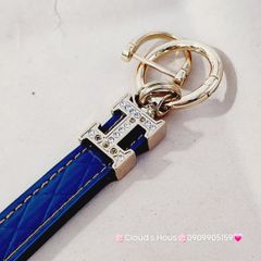 Móc Khóa Dây Da Hermes Đính đá Sang chảnh