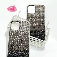 Case Ốp điện thoại iPhone Đính đá Ombre Bling bling sang chảnh iPhone 11/12/13/14/Pro/Promax