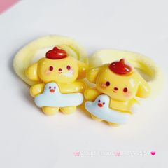 Cột tóc Charm to Kuromi Cinnamoroll Melody Flan (cặp)