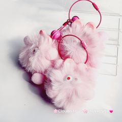 Móc Khóa Cục Bông Monster  Nhiều Màu Dễ Thương