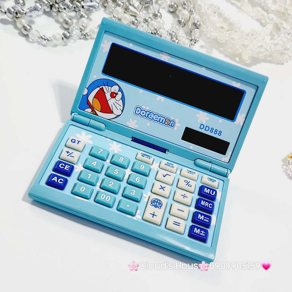Máy Tính Doraemon Gấp Đôi Gọn Gàng DD888II