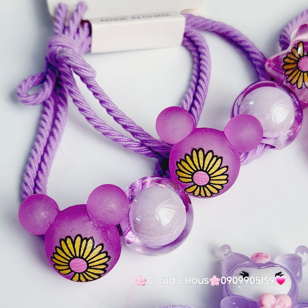 Đồ cột tóc Charm Ngôi sao, Gấu, Dưa hấu  (mẫu lẽ)