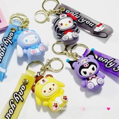Móc Khóa Sanrio Kuromi Cinnamoroll Flan dây Only you