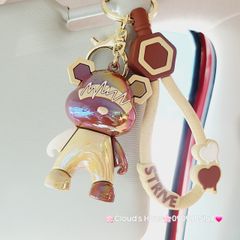 Móc Khóa Gấu Sứ Strive Hai Màu