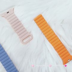Dây Apple Watch Silicone Basic Chống bẩn Hai màu có nam châm siêu xịn
