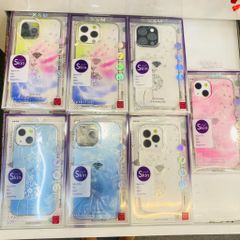 Case Ốp điện thoại Iphone X&M trong loang màu đính đá iPhone Xsm/11/12/13/14/15/Plus/Pro/Promax