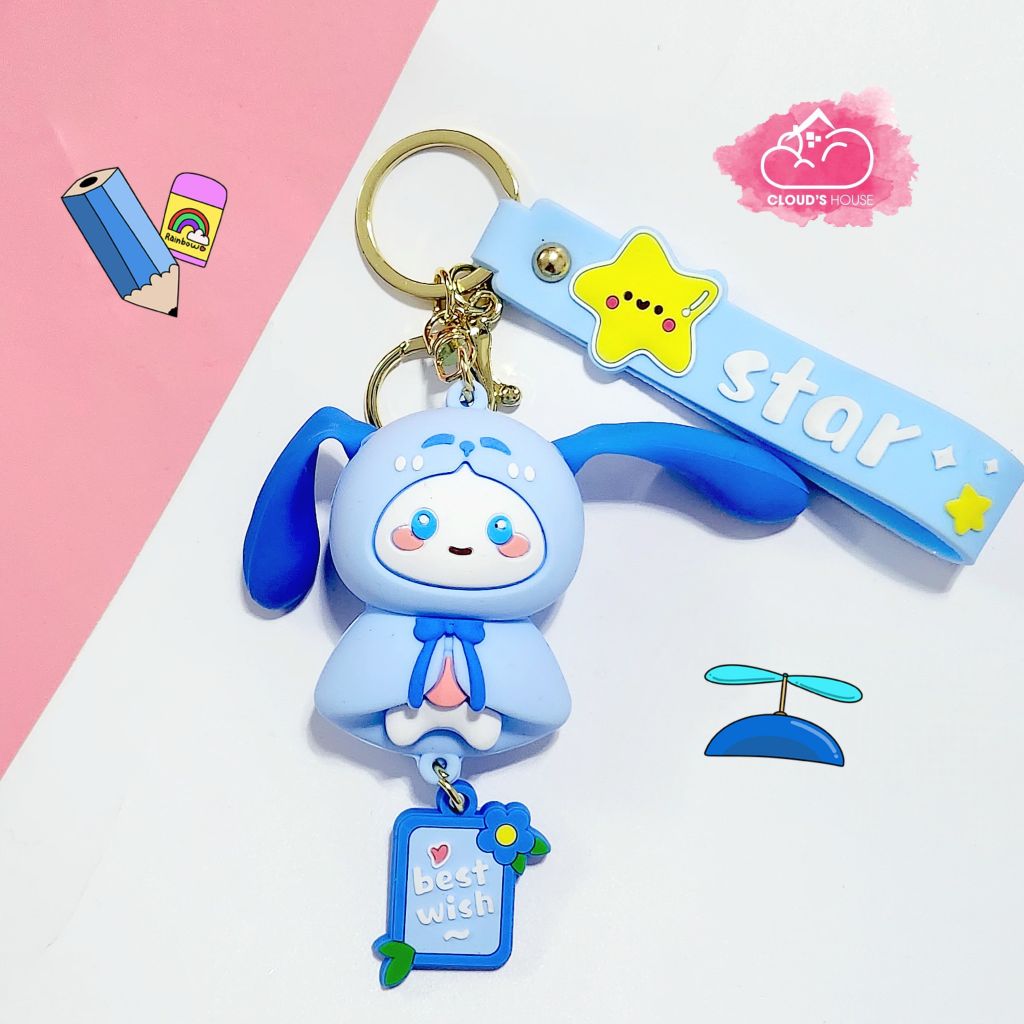 Móc khóa Điều ước Best wish Star