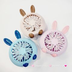 Mini Fan - Quạt Tai Thỏ và Gấu để bàn siêu mini