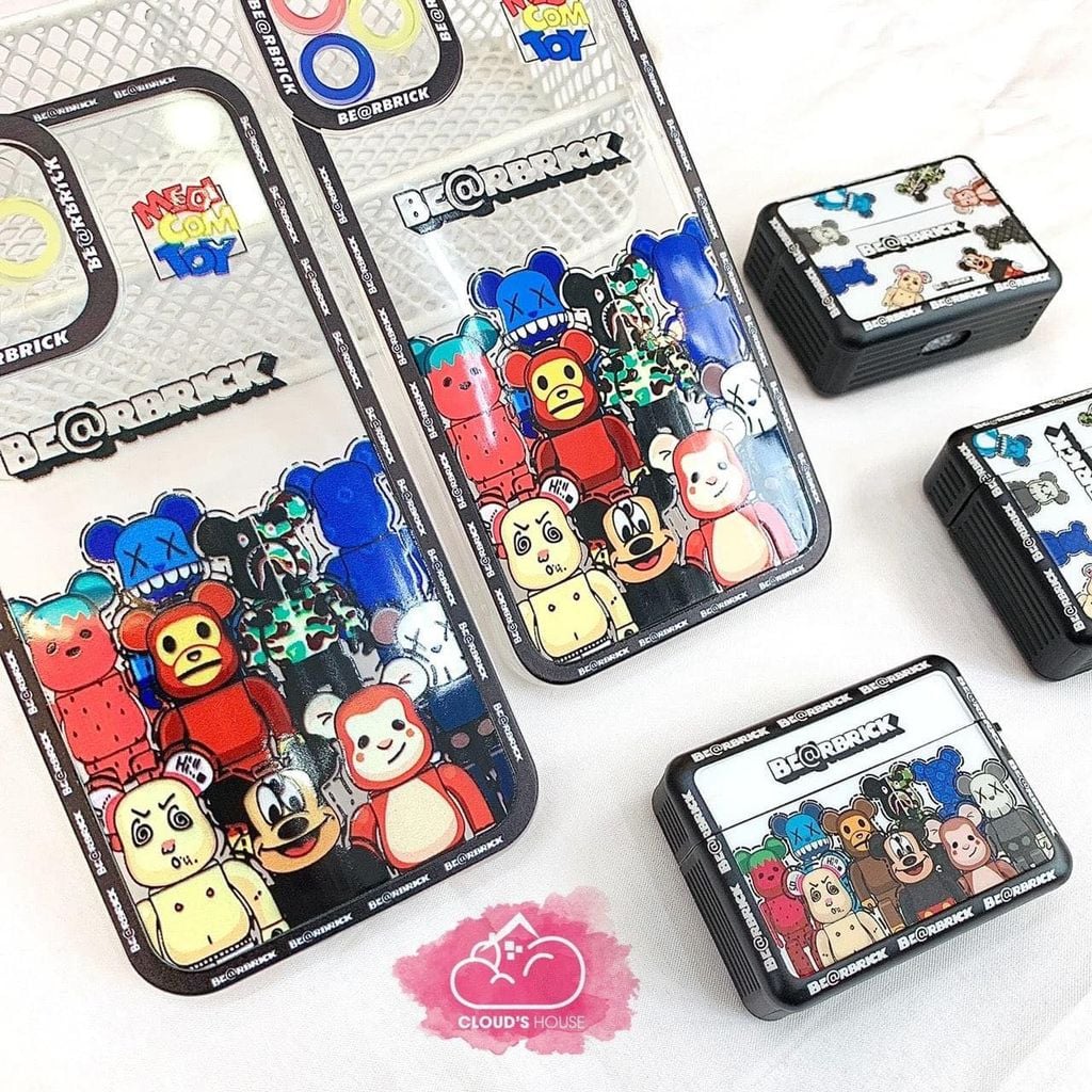 Cover Case Vỏ bảo vệ Airpod  Bearbrick Form vuông Airpod 1/2/3/Pro/Pro2