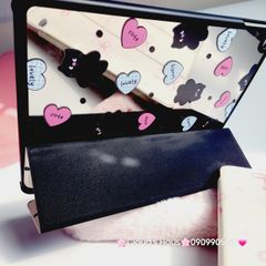 Case Ốp Bao da iPad Mèo Đen Cute Lovely Lưng Gương iPad 9.7/10/10.2/10.5/10.9/11/12.9inch