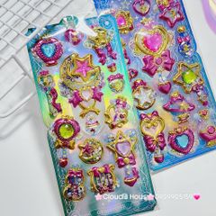 Sticker Quyền trượng Sakura 3D nổi
