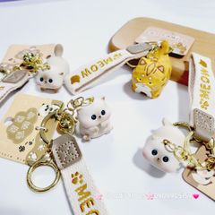 Móc Khóa Mèo Mập Ú Cute Meow bằng sứ