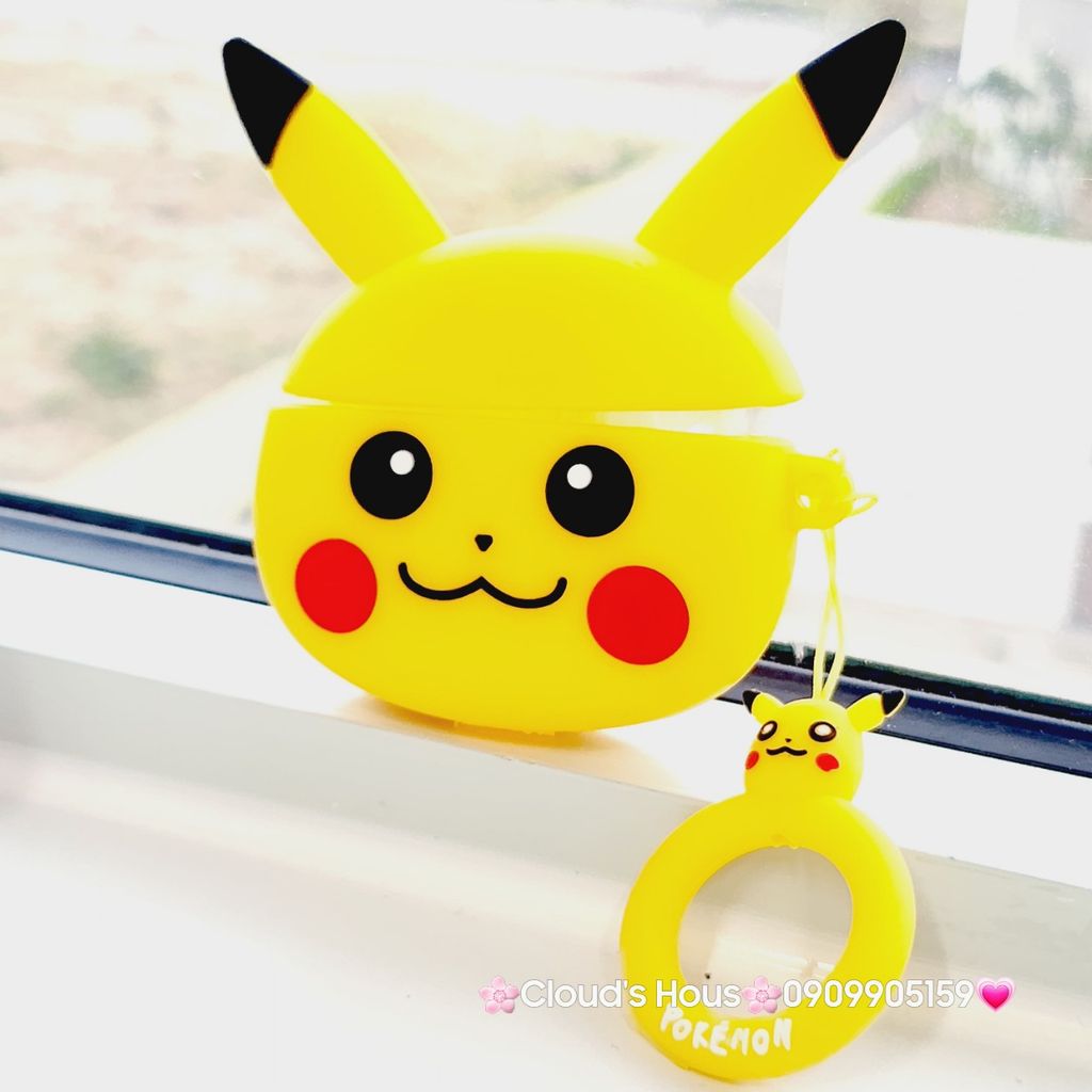 COVER AIRPOD SU DẺO MẪU PIKACHU POKEMON KUTE CÁC LOẠI