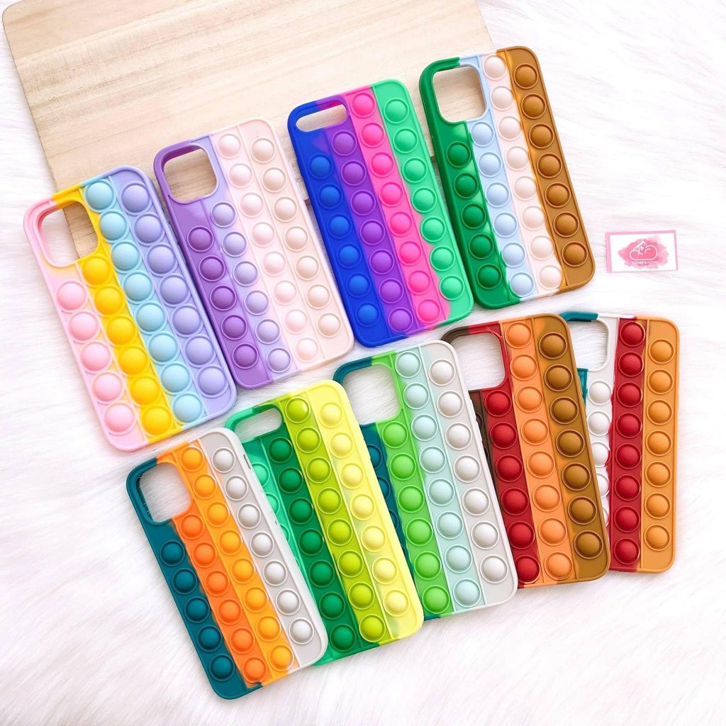 Case Ốp điện thoại iPhone Su dẻo Pop It Color iPhone 7+/XSM/11/12/Pro/Promax