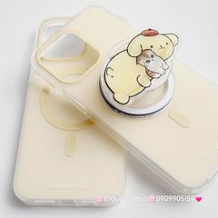 Case Ốp điện thoại iPhone Trong Nhám Magsafe Vàng Pastel Zoozoo Case iPhone 12/13/14/15/Pro/Promax