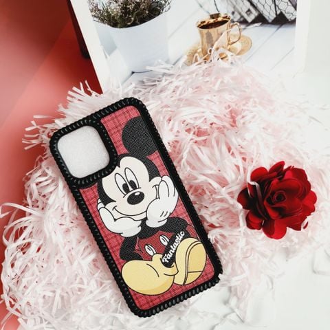 CASE IPHONE NHÁM DA Mickey  SIÊU KUTE Viền răng cưa