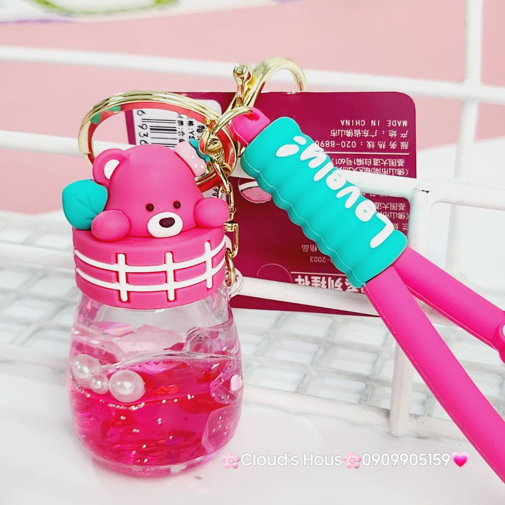 Móc khóa Gấu dâu Lotso nước Lovely