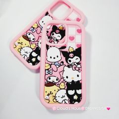Case Ốp điện thoại iPhone SANIRO xanh Su dẻo 3D Nổi iPhone 11/12/13/14/15/Plus/Pro/Promax