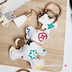 Móc Khóa Gấu Da LV Sang Chảnh