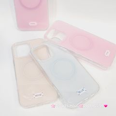 Case Ốp điện thoại iPhone Trong Crytal Magsafe Xanh Mint Pastel Case iPhone 12/13/14/15/16/Pro/Promax