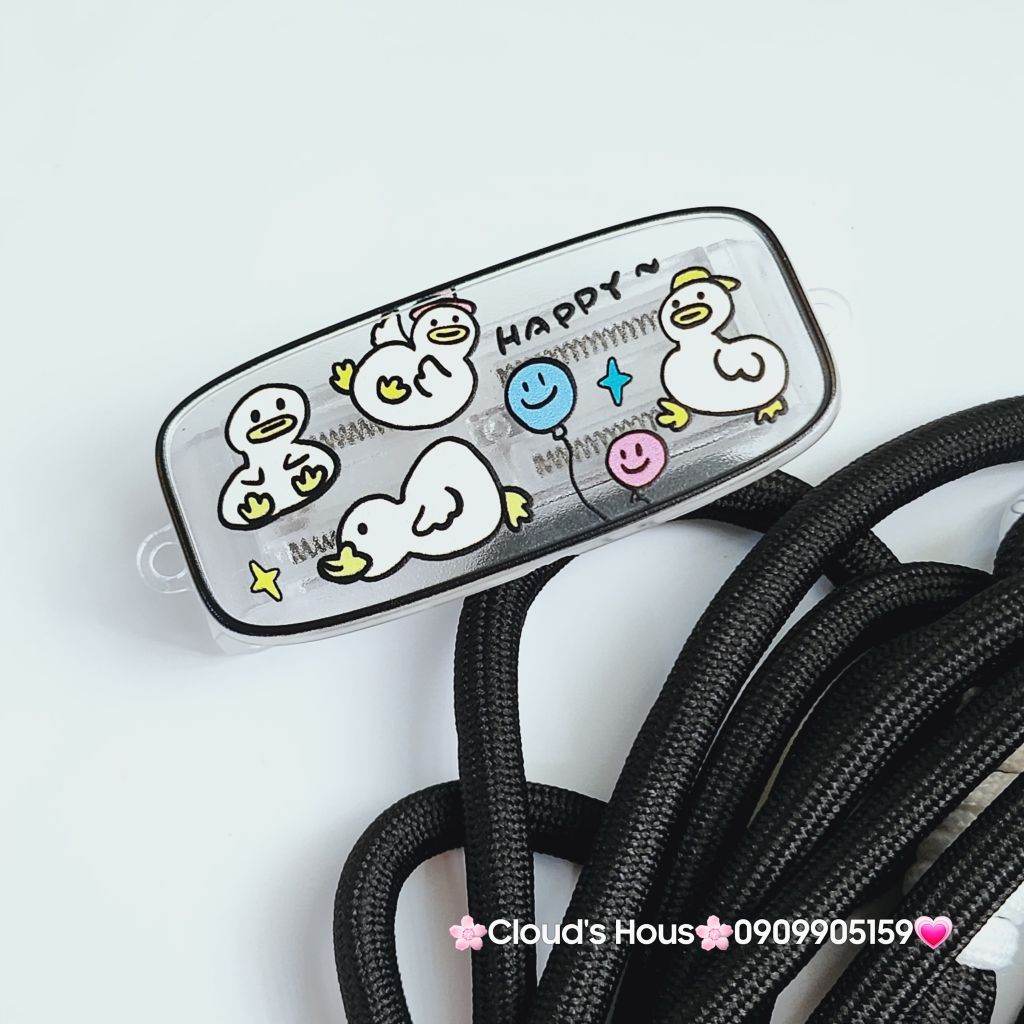 Dây Dù ĐEO chéo kèm thanh KẸP giữ điện thoại hoạt hình kute