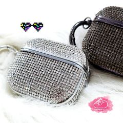 Cover Case Vỏ bảo vệ Airpod Đính đá Trắng sang chảnh Airpod 1/2/3/Pro/Pro2