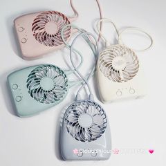 Mini Fan - Quạt Cầm Tay - Để Bàn Có Dây Xách Du Lịch