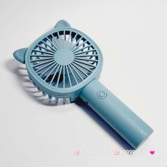 Mini Fan - Quạt Cầm Tay Tai Thú Nhiều Màu ( có đế rời để bàn)