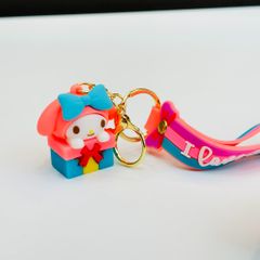 Móc Khóa Sanrio Kitty Hộp Quà I Love You