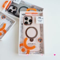 Case Ốp điện thoại iPhone HD CASE CHỐNG DỰNG LƯNG NHÁM CAMERA Magsafe Trong Chống Shock iPhone 16Promax(LUXURY CASE)