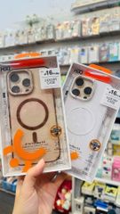 Case Ốp điện thoại iPhone HD CASE LƯNG TRONG VIỀN ĐÍNH ĐÁ CAMERA Magsafe Trong Chống Shock iPhone 16Promax(LUXURY CASE)