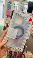 Case Ốp điện thoại iPhone Likgus Trong Kim Tuyến Bling Bling Magsafe Chống dựng Chống Shock iPhone 16/15/14Pro/Promax