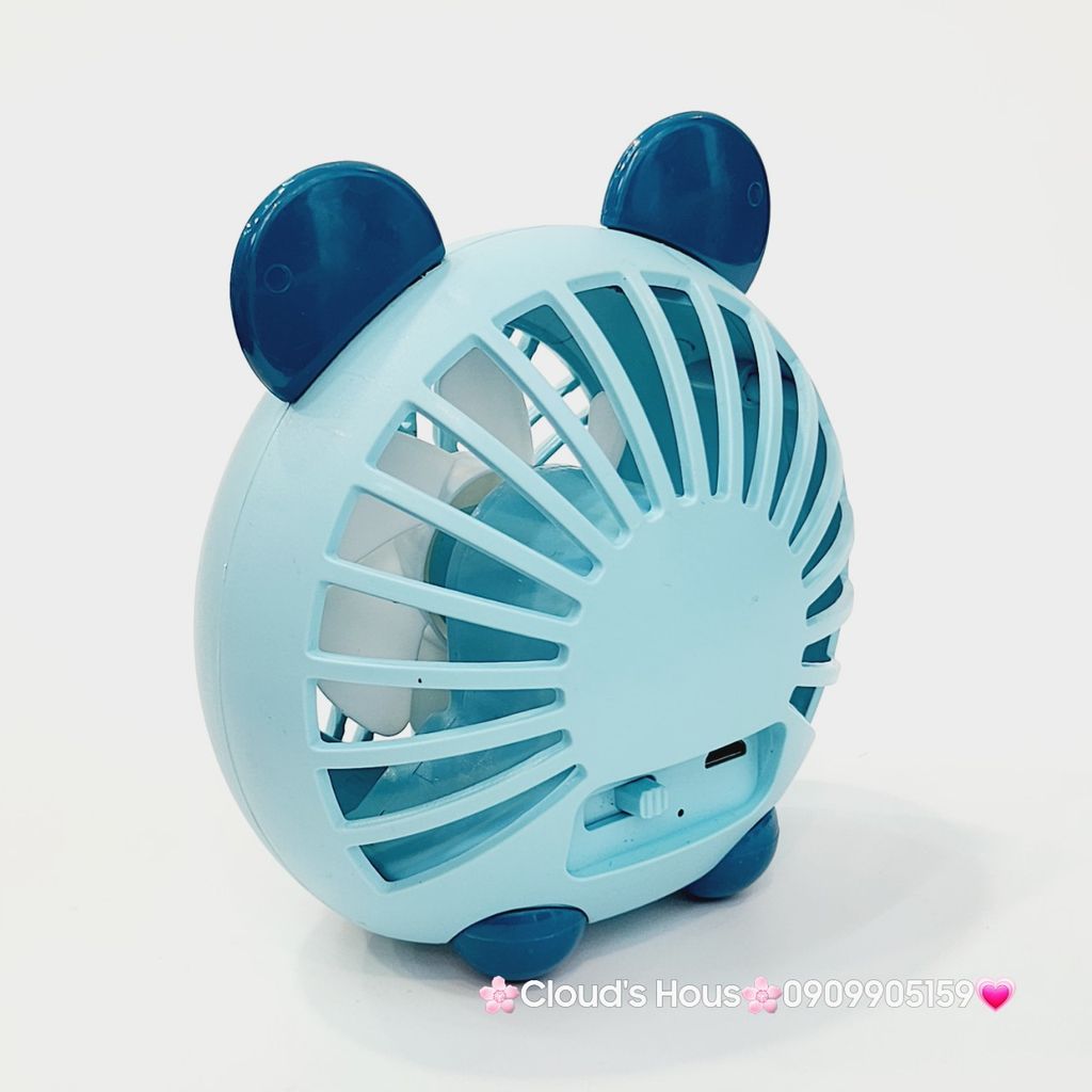 Mini Fan - Quạt Tai Thỏ và Gấu để bàn siêu mini
