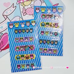 Băng keo cá nhân, dán vết thương Hello Kitty, Cú Mèo, Bọt Biển, One Piece,...