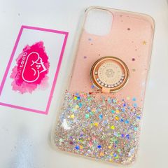 Case Ốp điện thoại iPhone Bling Bling Kim Tuyến Trong kèm Popsocket