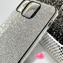 Case Ốp điện thoại iPhone Đính đá Trắng Bling bling sang chảnh iPhone 11/12/13/14/Pro/Promax