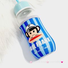 Bình Nước Thủy tinh Doraemon và Khỉ