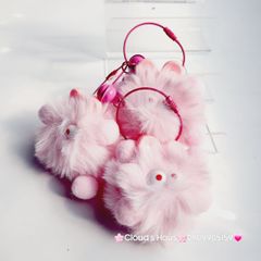 Móc Khóa Cục Bông Monster  Nhiều Màu Dễ Thương