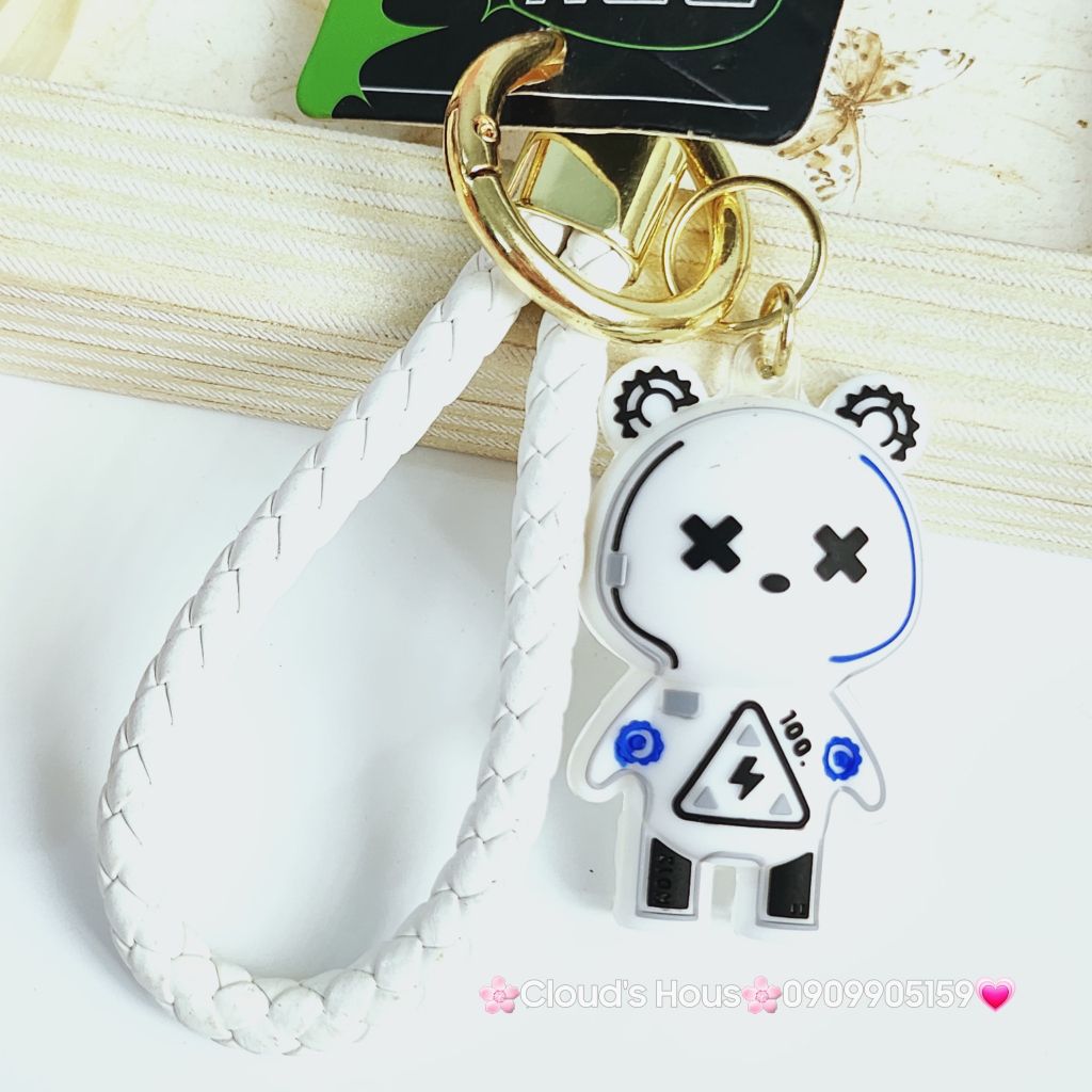 Móc Khoá Bearbrick Bóng Dây da