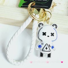 Móc Khoá Bearbrick Bóng Dây da