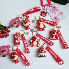 MÓC KHÓA GẤU DÂU LOTSO Mập Kute (4 mẫu)