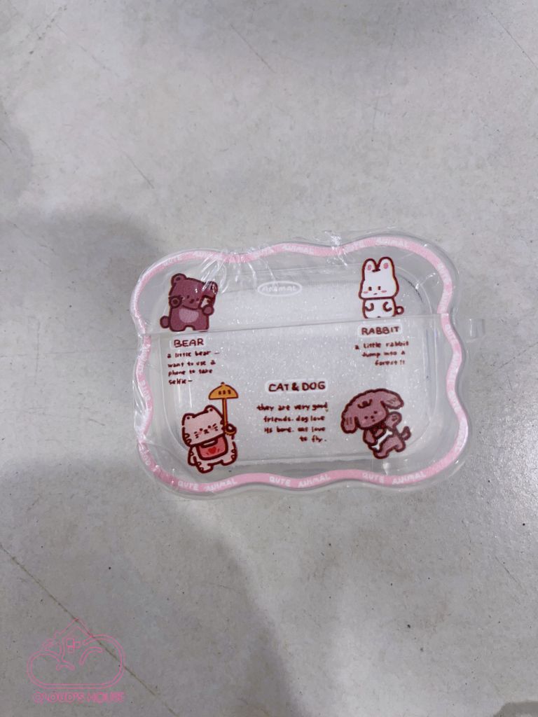 COVER AIRPOD Phao Trong Viền Gợn Sóng Cartoon Chống Shock (9 mẫu)